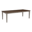 Henry Dining Table- 78-96 Inch Extendable Leaf- Vintage Light Cream