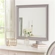 Limi Dresser Mirror- Brushed Gray Solid Acacia Wood- 43 Inch