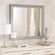 Limi Dresser Mirror- Brushed Gray Solid Acacia Wood- 43 Inch