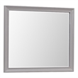 Limi Dresser Mirror- Brushed Gray Solid Acacia Wood- 43 Inch