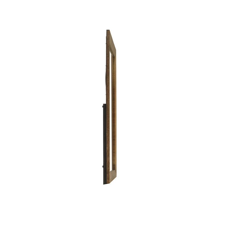Lary Dresser Mirror- 45 Inch Rectangular Frame- Walnut Brown Okume Veneer