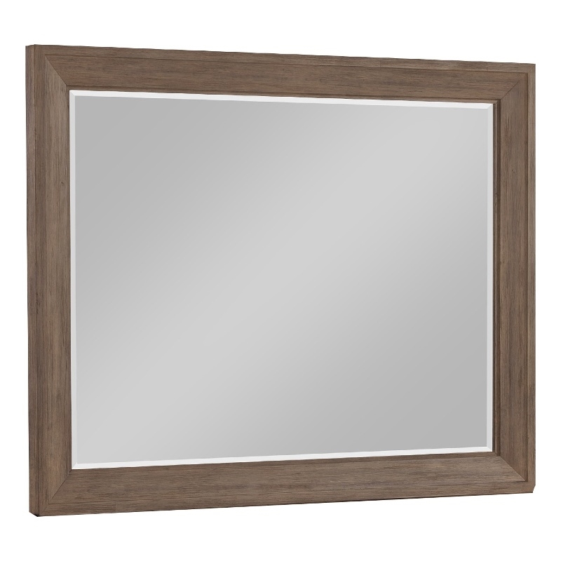 Henry Dresser Mirror- Vintage Mocha Brown- Picture Frame Molding- 39x50