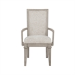 Henry Dining Chair Set of 2- Beige Polyester- Vintage Light Cream