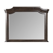 Lynda Dresser Mirror- 44 Inch Low Distortion- Walnut Brown Crown Molding
