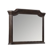 Lynda Dresser Mirror- 44 Inch Low Distortion- Walnut Brown Crown Molding