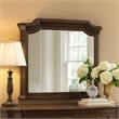 Lynda Dresser Mirror- 44 Inch Low Distortion- Walnut Brown Crown Molding