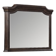 Lynda Dresser Mirror- 44 Inch Low Distortion- Walnut Brown Crown Molding