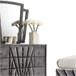 Ino 4pc Queen Bedroom Set with Wingback Headboard- Gray Upholstery