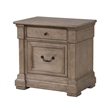 Roi 4pc Queen Bedroom Set- Tall Shutter Headboard- Weathered Gray