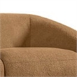 Oliver Loveseat with Round Sloped Arms- Soft Brown Boucle 68 Inch