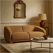 Oliver Loveseat with Round Sloped Arms- Soft Brown Boucle 68 Inch