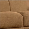 Oliver Sofa with Round Back Sloped Arms- Soft Brown Boucle 88 Inch