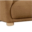 Oliver Sofa with Round Back Sloped Arms- Soft Brown Boucle 88 Inch