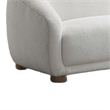 Oliver Loveseat with Round Back Sloped Arms- Soft White Boucle 68 Inch