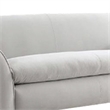 Sero Loveseat- Padded Bench Seat- Modern Light Gray Velvet 69 Inch