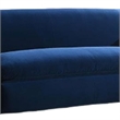Sero Loveseat- Padded Bench Seat- Modern Royal Blue Velvet 69 Inch