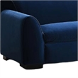 Sero Loveseat- Padded Bench Seat- Modern Royal Blue Velvet 69 Inch
