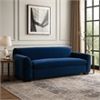 Sero Loveseat- Padded Bench Seat- Modern Royal Blue Velvet 69 Inch