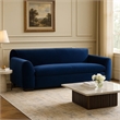 Sero Loveseat- Padded Bench Seat- Modern Royal Blue Velvet 69 Inch