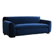 Sero Loveseat- Padded Bench Seat- Modern Royal Blue Velvet 69 Inch