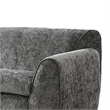 Sero Sofa- Padded Bench Style Seat- Modern Dark Gray Velvet 89 Inch
