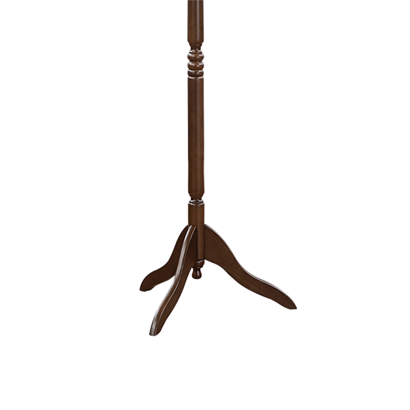 Moy 3 Tier Coat Rack with 10 Hooks- 72 Inch Dark Brown Solid Wood