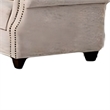 Bonie Loveseat- 4 Accent Pillows- Taupe Polyester- Rolled Arms 67 Inch