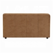 Sery Modular Armless Chair- Chocolate Brown Suede Tight Seat and Low Back