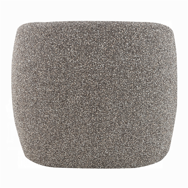Livi Accent Chair- Brown and Gray Tweed Fabric Tight Seat and Back