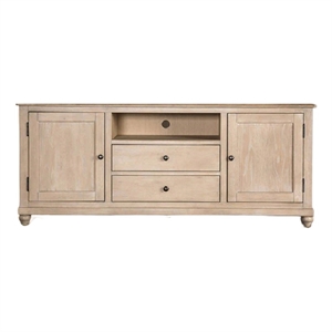 Cherie TV Stand Cabinet- Storage Cabinets- Light White Wash- 72 Inch