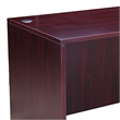 Nea Desk Shell- 71 Inch Reception Top- Panel Legs- Mahogany Red Wood