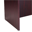 Nea Desk Shell- 71 Inch Reception Top- Panel Legs- Mahogany Red Wood