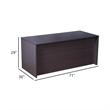 Nea Desk Shell- 71 Inch Reception Top- Driftwood Smoke Gray Wood