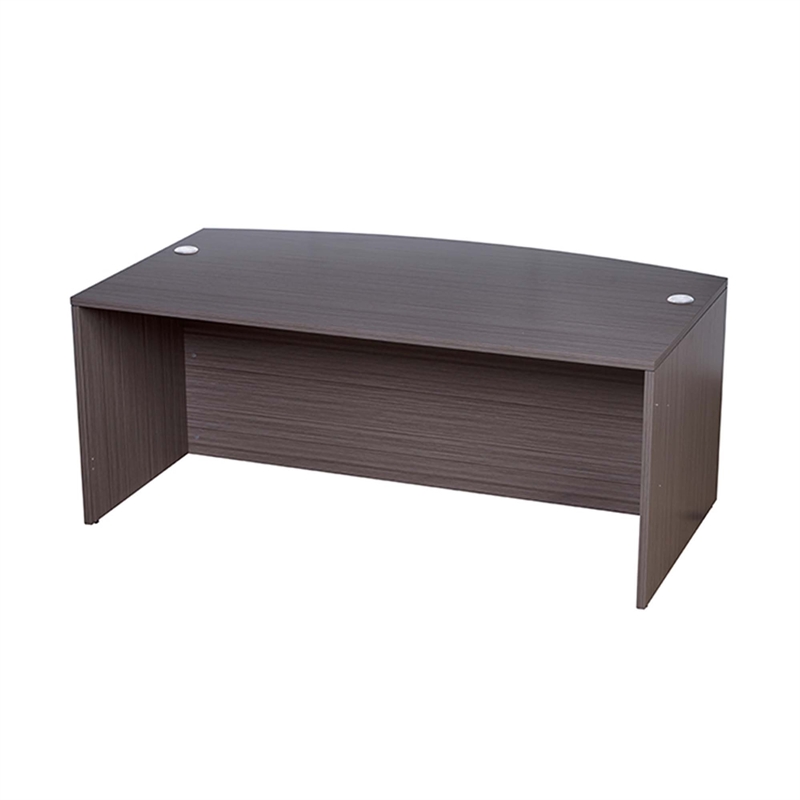Pery Front Desk Shell- 71 Inch- Modesty Panel- Driftwood Smoke Gray