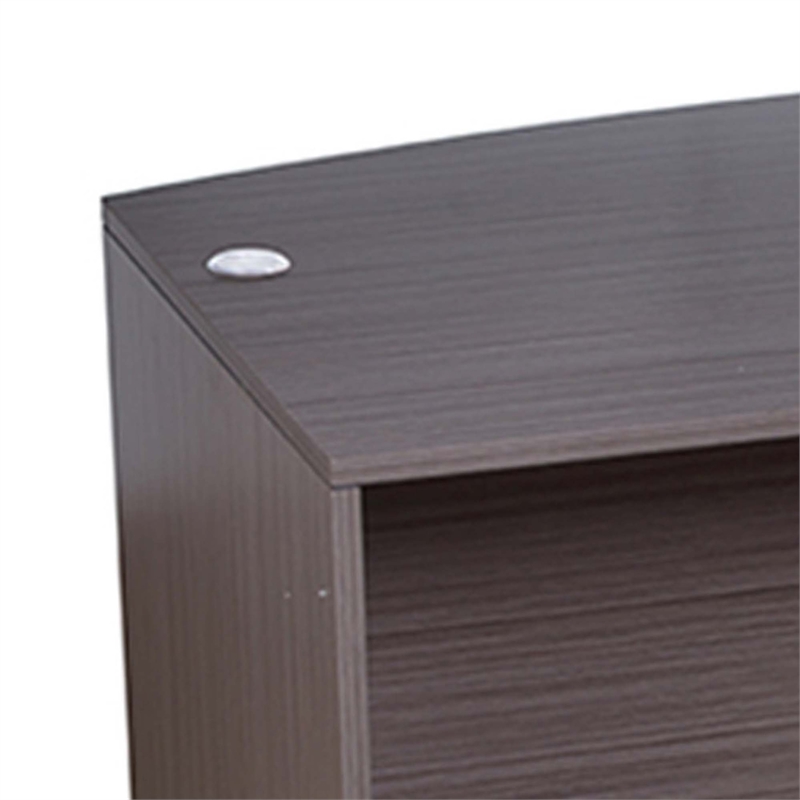 Pery Front Desk Shell- 71 Inch- Modesty Panel- Driftwood Smoke Gray