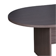 Mike 95 Inch Oval Conference Table with Panel Legs- Driftwood Gray