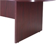 Mike 95 Inch Oval Conference Table with Panel Legs- Mahogany Red