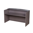 Jery Reception Desk- 71 Inch- Modesty Panel- Driftwood Smoke Gray