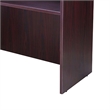 Jery Reception Desk- 71 Inch- Modesty Panel- Mahogany Red Melamine