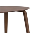 Narv Dining Table- 71 Inch Oval Top in Walnut Brown Solid Wood