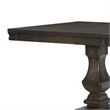 Kely Extendable Dining Table- 76-94 Inch Dark Brown Top- Trestle Base