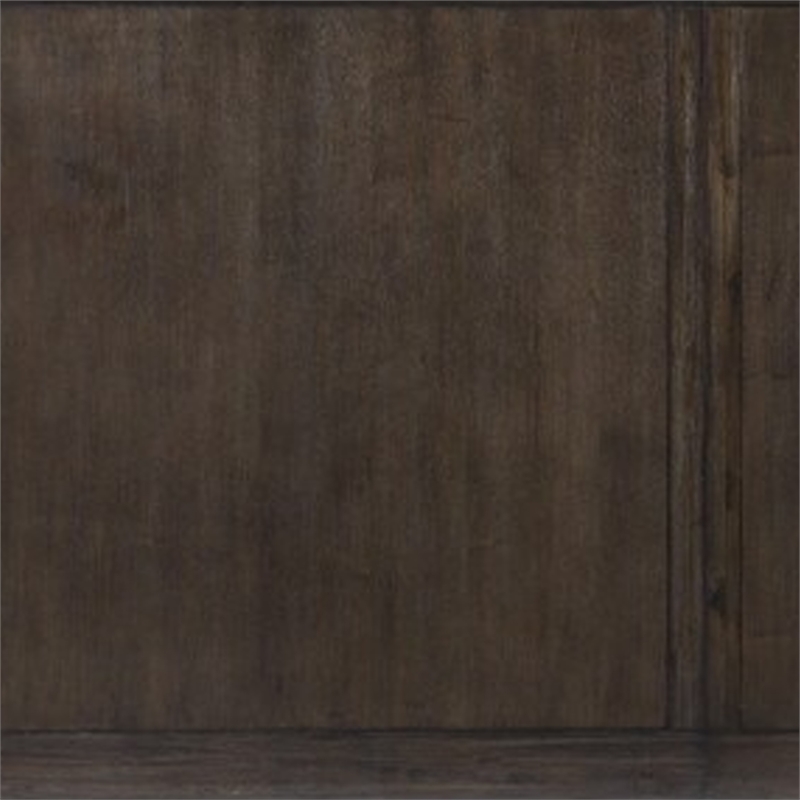 Kely Extendable Dining Table- 76-94 Inch Dark Brown Top- Trestle Base