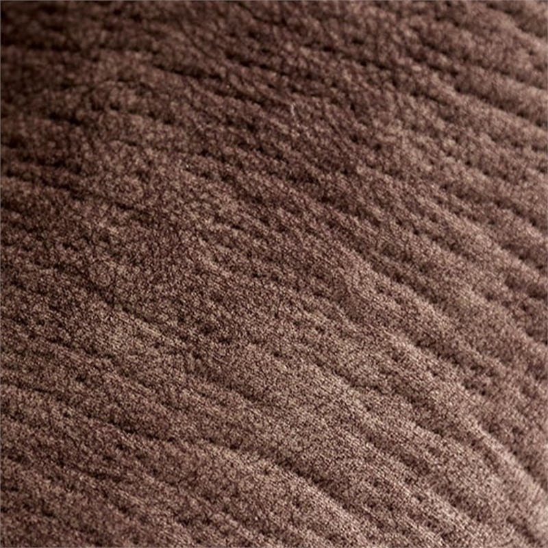 Heny Manual Glider Recliner Chair- Plush Dark Brown Pillow Top Arms