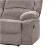 Cem Manual Reclining Sofa- Pillow Tufted- Mocha Gray Chenille 88 Inch