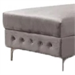 Ciaba Modern Sectional Sofa- Double Chaise- Gray Flannelette- 127 Inch