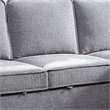 Iris Sectional Sofa- Pull Out Sleeper- Storage Chaise- Gray- 93 Inch
