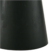 Toty Dining Table- 59 Inch Round Top- Modern Cone Pedestal Base- Black