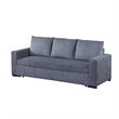 Redie Convertible Sofa with Pull-Out Bed- Dark Gray