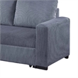 Redie Convertible Sofa with Pull-Out Bed- Dark Gray