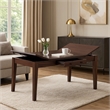 Sheryl Dining Table with Lift Top Hidden Storage- Walnut Brown